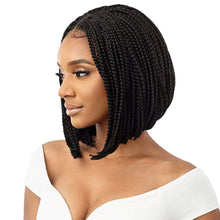 Load image into Gallery viewer, Outre Pre-Braided Synthetic Hd 4&quot;X4&quot; Lace Front Wig - Box Braid Bob 12
