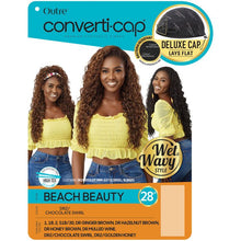 Load image into Gallery viewer, Outre Synthetic Converti Cap Wet &amp; Wavy Hair Wig - Beach Beauty
