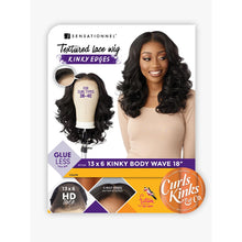 Load image into Gallery viewer, Sensationnel Curls Kinks&amp;co Synthetic Textured Lace Front Wig - 13x6 Kinky Body Wave 18&quot;
