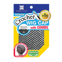 Load image into Gallery viewer, Shake-n-go Freetress Crochet Wig Cap With Combs Diamond Shape Weaving Hair Net
