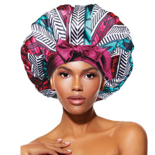 Load image into Gallery viewer, Donna Adjustable Tie Satin Bonnet L-xl
