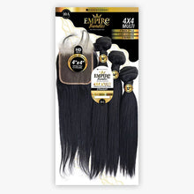 Load image into Gallery viewer, Sensationnel Empire Bundles Human Hair 4x4 Multi Pack - Straight 12, 14, 16
