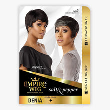 Load image into Gallery viewer, Sensationnel Empire Celebrity Human Hair Salt &amp; Pepper Wig - Denia
