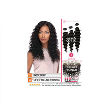 Load image into Gallery viewer, Sensationnel B&amp;n 13x4 Hd Lace Frontal Bundle Deal Loose Deep 12&quot;
