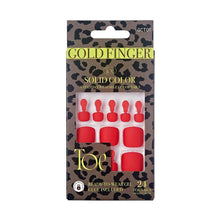 Load image into Gallery viewer, Gold Finger Solid Color Ready-to-wear 24 Toenails
