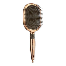 Load image into Gallery viewer, Red Blow Dry Friendly Lose Gold Paddle Brush Jumbo
