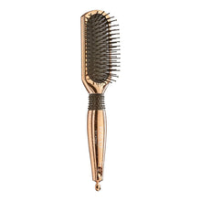 Load image into Gallery viewer, Red Blow Dry Friendly Lose Gold Paddle Brush Small Cushion
