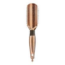 Load image into Gallery viewer, Red Blow Dry Friendly Lose Gold Paddle Brush Small Cushion
