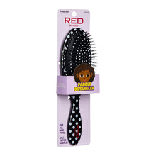 Load image into Gallery viewer, Red Paddle Detangler Brush Polka Dots
