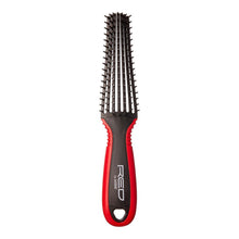 Load image into Gallery viewer, Red 7 Row Glide &amp; Define Detangling Brush Flexible
