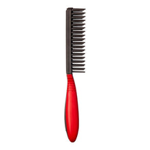 Load image into Gallery viewer, Red 7 Row Glide &amp; Define Detangling Brush Flexible
