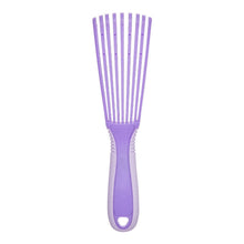Load image into Gallery viewer, Red 9 Row Glide &amp; Define Detangling Brush Flexible Purple
