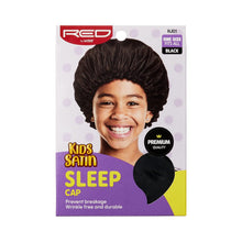 Load image into Gallery viewer, Red By Kiss Kids Satin Sleep Cap
