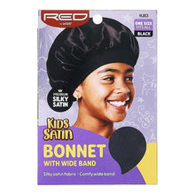 Load image into Gallery viewer, Red By Kiss Kids Satin Bonnet With Wide Band
