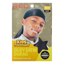 Load image into Gallery viewer, Red By Kiss Kids Powerwave Silky Satin Durag
