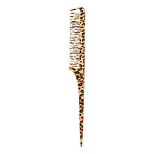 Load image into Gallery viewer, Red Leopard Parting Rat Tail Comb
