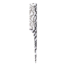 Load image into Gallery viewer, Red Zebra Parting Rat Tail Comb
