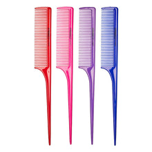 Load image into Gallery viewer, Red 12-pcs Rat Tail Comb - Assorted Color
