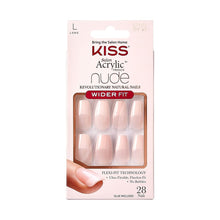 Load image into Gallery viewer, Kiss Salon Acrylic French Nude 28 Nails Wider Fit - Energy
