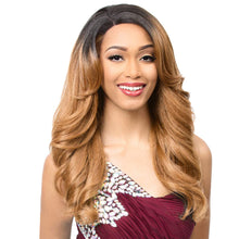Load image into Gallery viewer, Montessa - It&#39;s A Wig! Synthetic Swiss Silk Lace Front Wig Long Flip Curl
