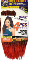 Load image into Gallery viewer, Multi Senegal Twist 4pcs - Sensationnel X-pression Synthetic Crochet Braid 12/14&quot;
