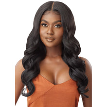 Load image into Gallery viewer, Outre Human Hair Blend 5x5 Lace Closure Wig - Hhb Body Curl 24&quot;
