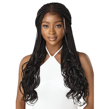Load image into Gallery viewer, Outre 4x4 Lace Front Wig - Middle Part French Curl Box Braids 26&quot;
