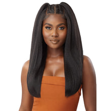 Load image into Gallery viewer, Outre Human Hair Blend 5x5 Lace Closure Wig - Hhb-kinky Straight 24&quot;

