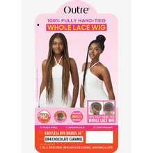 Load image into Gallery viewer, Outre Pre-braided 100% Fully Hand-tied Whole Lace Wig - Knotless Box Braids 36&quot;
