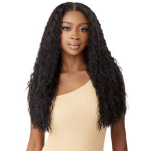 Load image into Gallery viewer, Outre Human Hair Blend 5x5 Lace Closure Wig - Hhb Peruvian Water Wave 24&quot;
