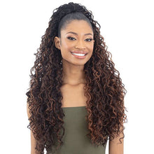 Load image into Gallery viewer, Shake-n-go Organique Drawstring Ponytail - Dominica Curl 28&quot;
