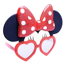 Load image into Gallery viewer, Sun Staches Red Glitter Minnie Mouse Sunglasses
