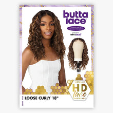 Load image into Gallery viewer, Sensationnel Butta Lace Human Hair Blend Hd Lace Front Wig - Loose Curly 18&quot;

