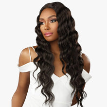 Load image into Gallery viewer, Sensationnel Human Hair Blend Butta Hd Lace Front Wig - Loose Crimp 28
