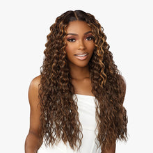 Load image into Gallery viewer, Sensationnel Human Hair Blend Butta Hd Lace Front Wig - Water Deep 28&quot;
