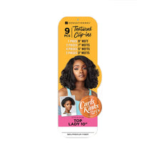 Load image into Gallery viewer, Sensationnel Curls Kinks &amp; Co Synthetic Hair Clip-ins - Top Lady 10&quot;
