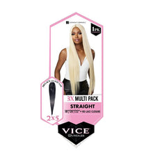 Load image into Gallery viewer, Sensationnel Vice Bundles 3x Multi Pack Weave + Hd Lace Closure - Straight 14&quot;, 16&quot;, 18&quot;
