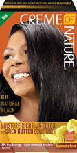 Load image into Gallery viewer, [Creme Of Nature] Moisture-Rich Hair Color Dye Kit W/ Shea Butter Conditioner [C11 Natural Black]
