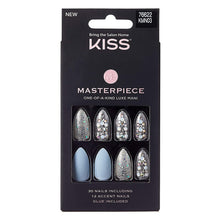 Load image into Gallery viewer, Kiss Masterpiece One-Of-A-Kind Luxe Mani 30 Nails Long Length Kmn03 Over The Top
